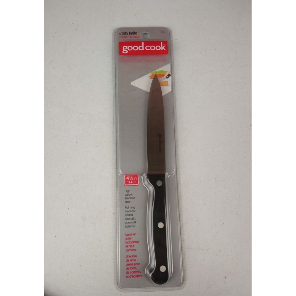 NEW Good Cook 4 1/2" Utility Parring Knife High Carbon Stainless Steel